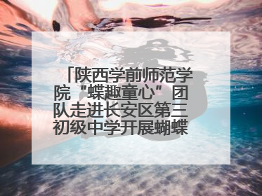 陕西学前师范学院“蝶趣童心”团队走进长安区第三初级中学开展蝴蝶科普活动