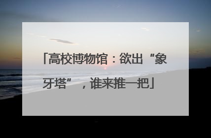 高校博物馆：欲出“象牙塔”，谁来推一把