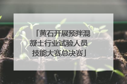 黄石开展预拌混凝土行业试验人员技能大赛总决赛
