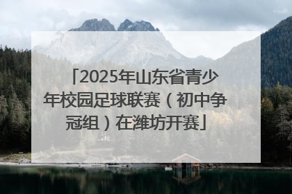2025年山东省青少年校园足球联赛（初中争冠组）在潍坊开赛