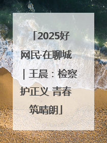 2025好网民·在聊城｜王晨：检察护正义 青春筑晴朗