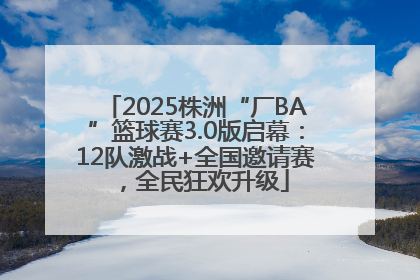 2025株洲“厂BA”篮球赛3.0版启幕：12队激战+全国邀请赛，全民狂欢升级