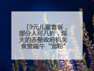 9元儿童套餐，部分人可八折，爆火的赤壁政府机关食堂端午“宠粉” 再升级